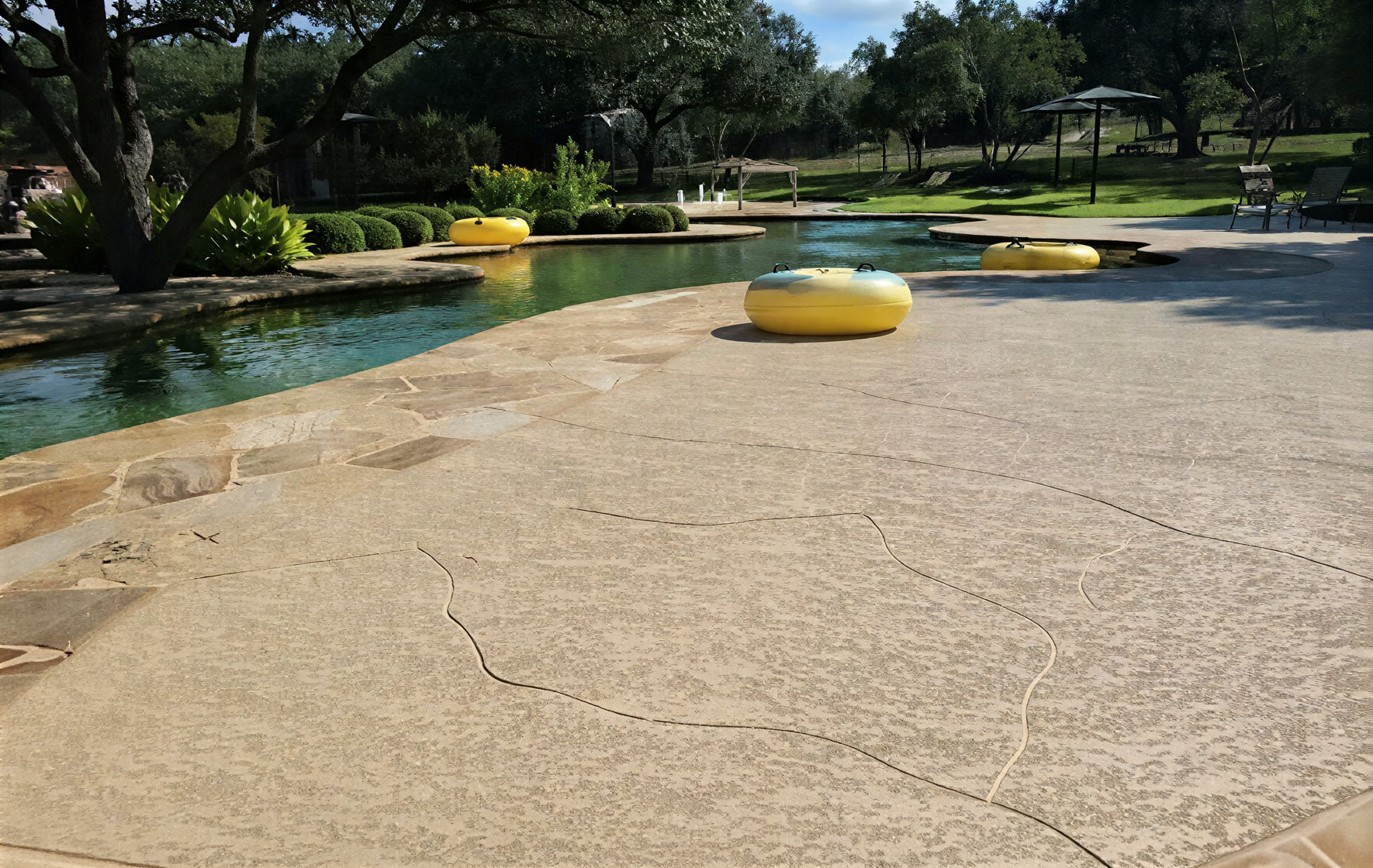 commercial concrete pool deck slip resistant in Austin, TX