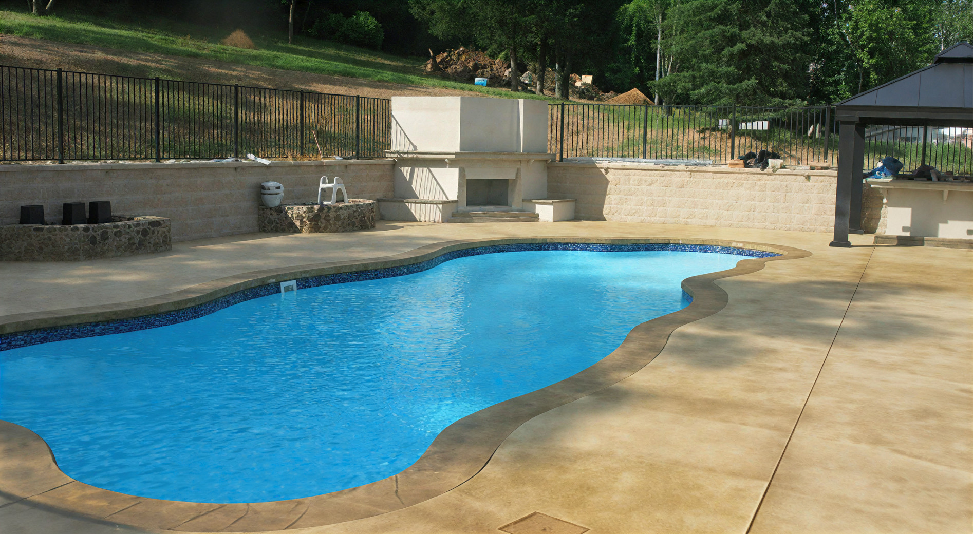 classic texture coating pool deck in Austin, TX