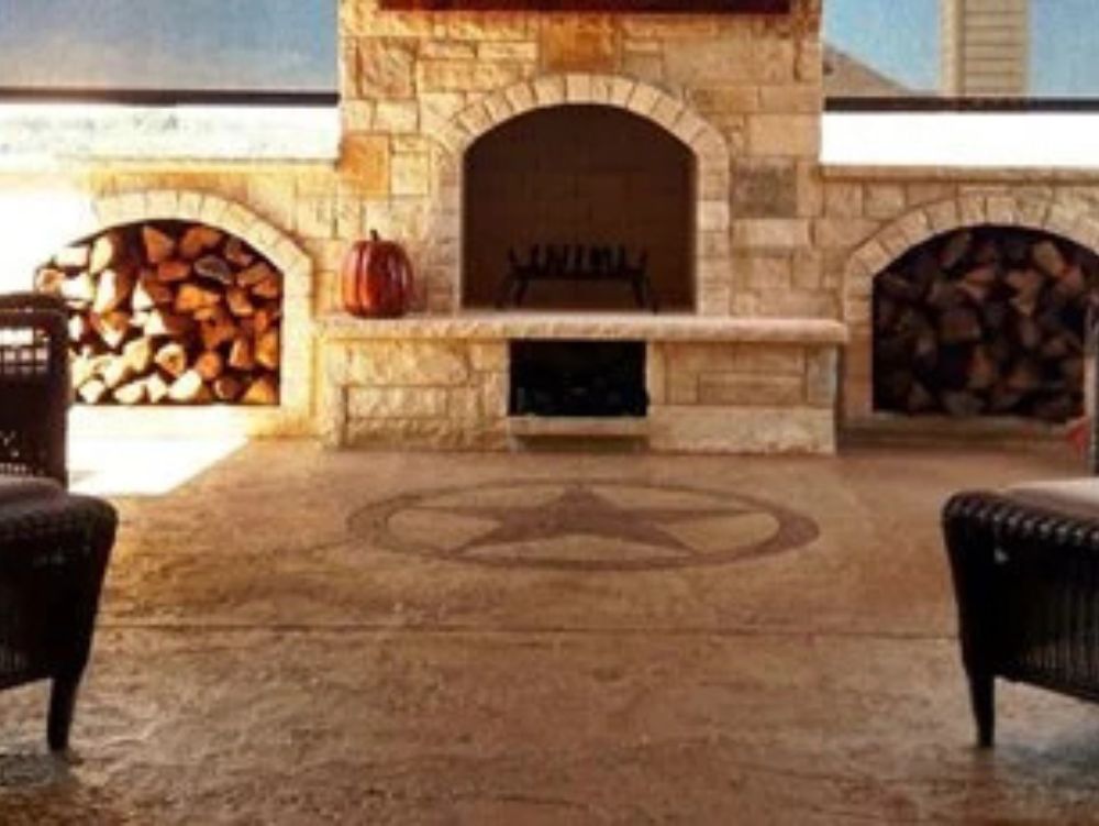 Sunstamp patio flooring in Austin, Tx