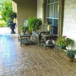 stamped concrete patio