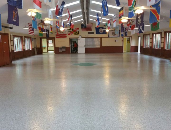 commercial polyaspartic flooring in Austin, TX