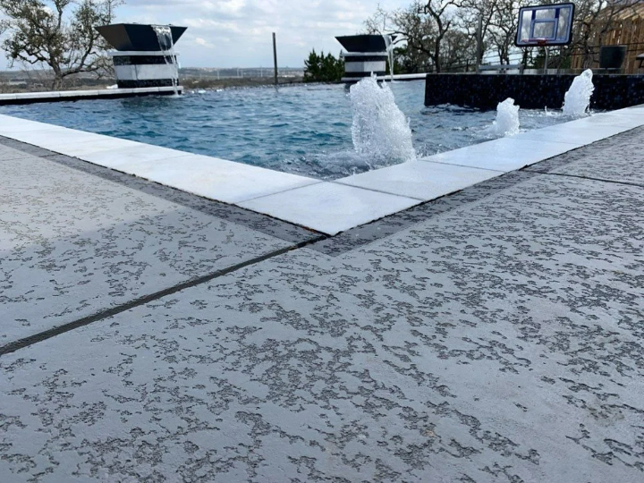 classic texture pool deck in Austin, Tx