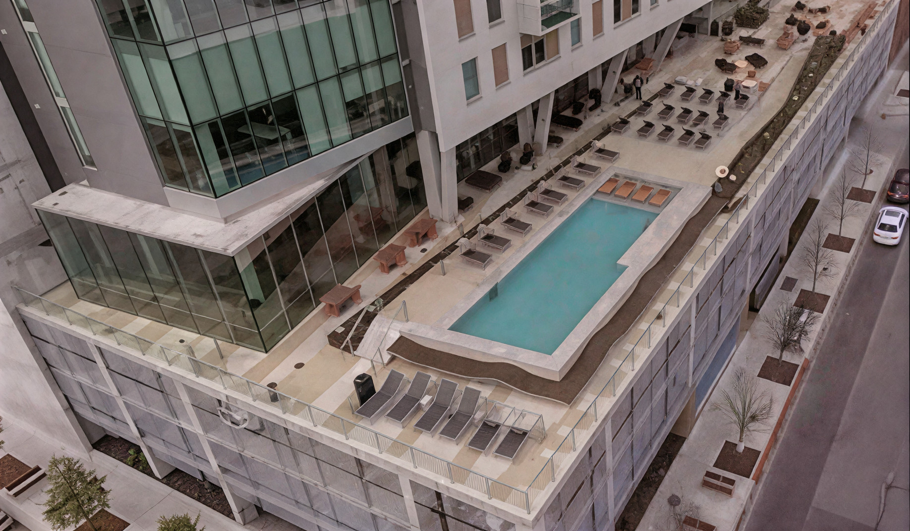 commercial pool deck in Austin, TX