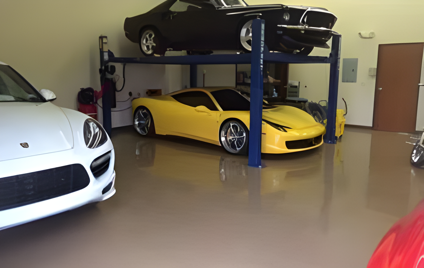 epoxy flooring commercial showroom in Austin, TX