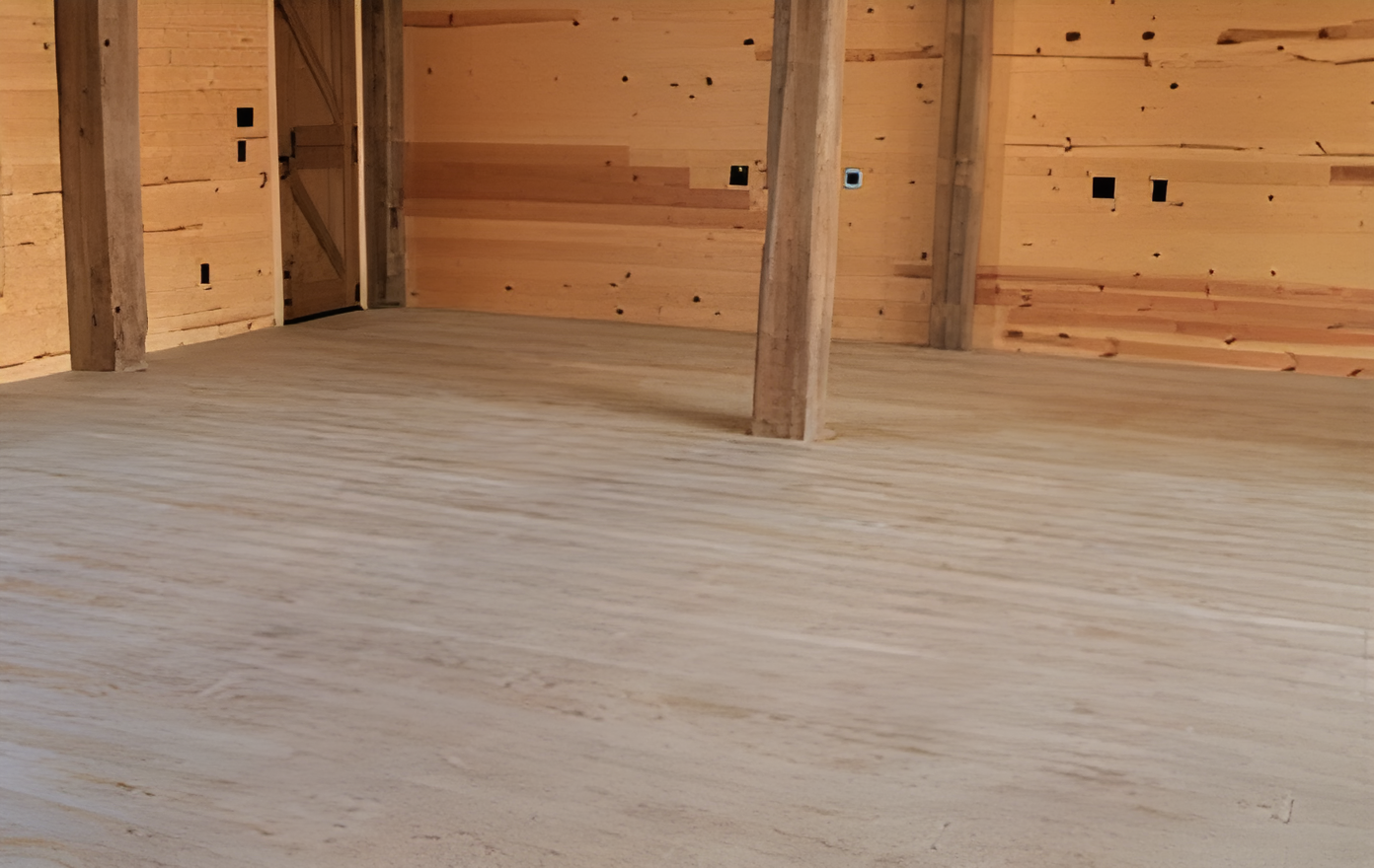 stamped concrete barn floor in Austin, TX