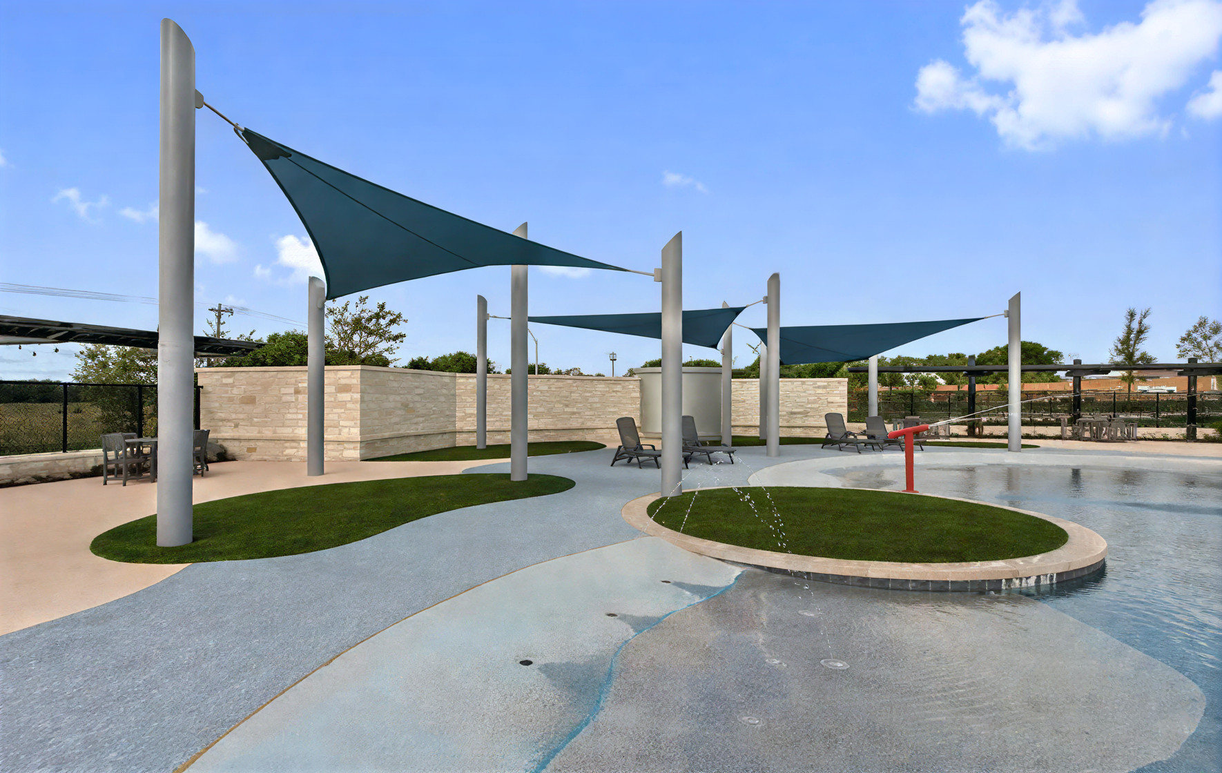 safe concrete coatings Splashpads in Austin, TX