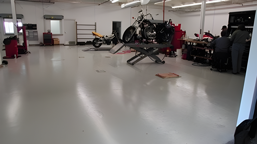 garage workspace eposy flooring Austin, TX