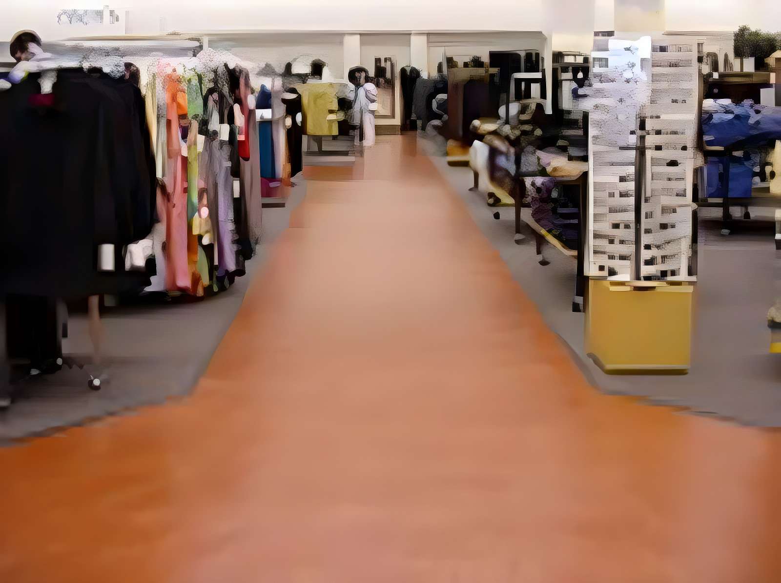 acid stain in a retail store in Austin, TX