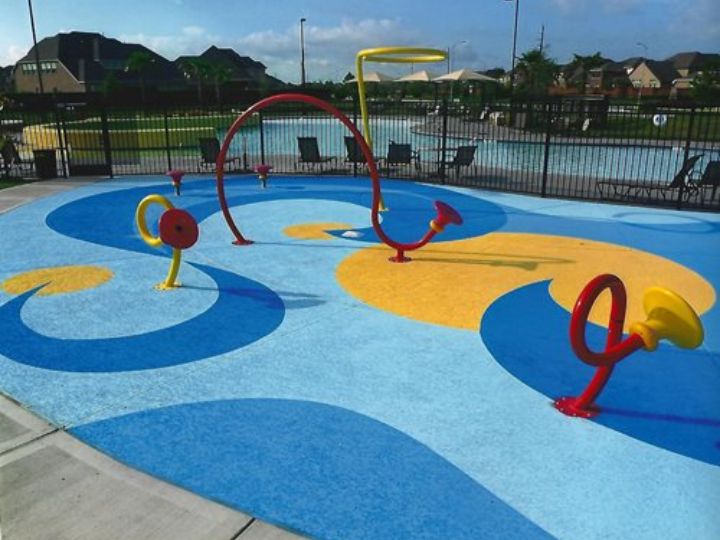 Splashpad play park in Austin, TX