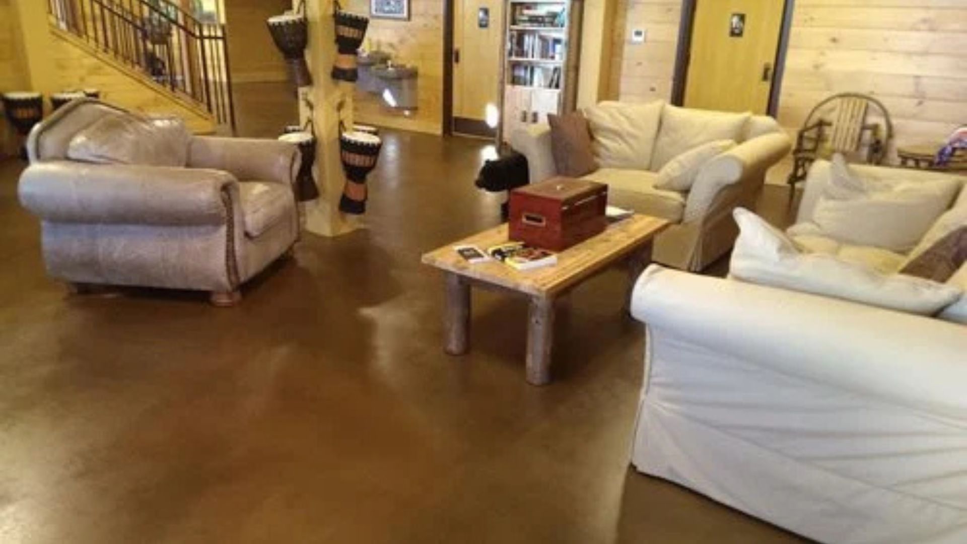 residential interior microtopping flooring in Austin, TX