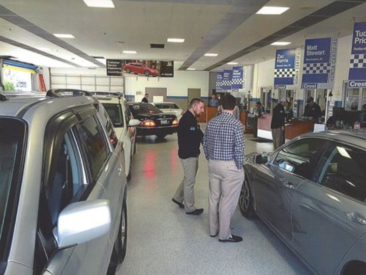 concrete car parking space in Austin, TX