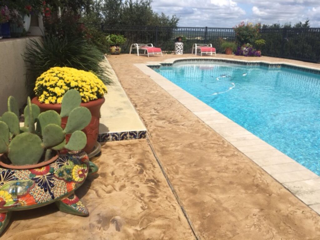 Tuscan pool deck coating in Austin, Tx
