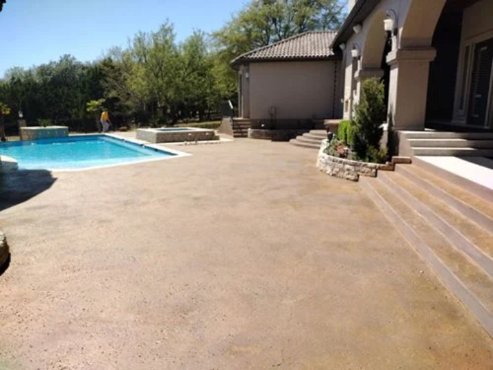 sundye pool deck in Austin, Tx