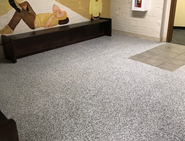 concrete commercial interior space in Austin TX
