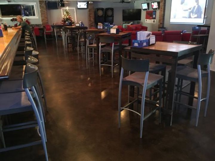 restaurant stained concrete flooring in Austin, TX