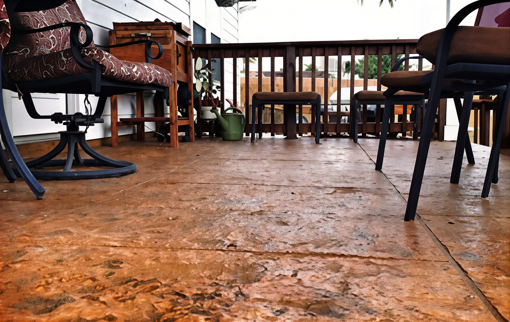 patio water based concrete stain in Austin, TX