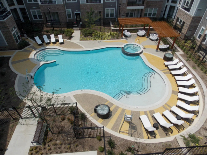 sunsand pool deck in Austin, Tx