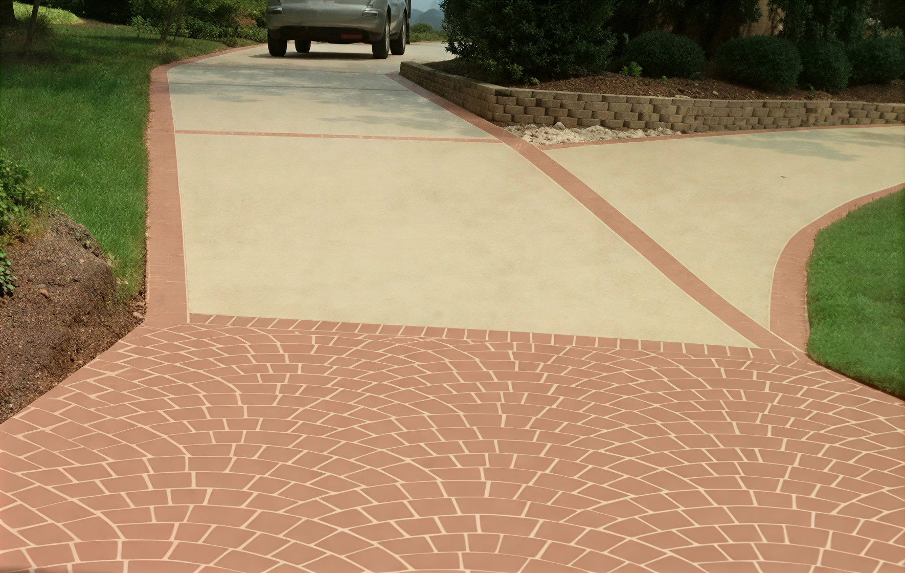 Driveway spray texture coating in Austin, TX