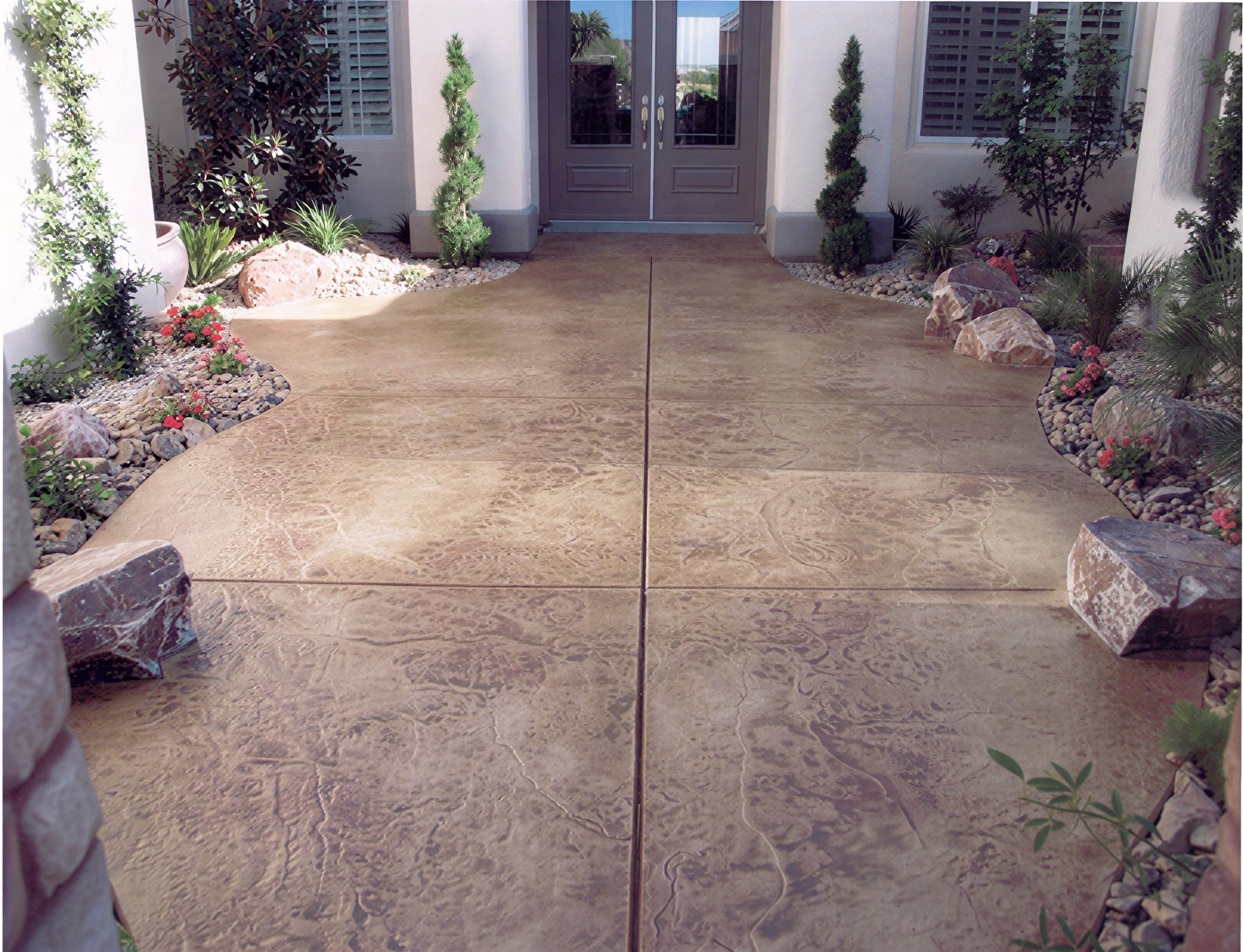 concrete overlay residential flooring in Austin, TX