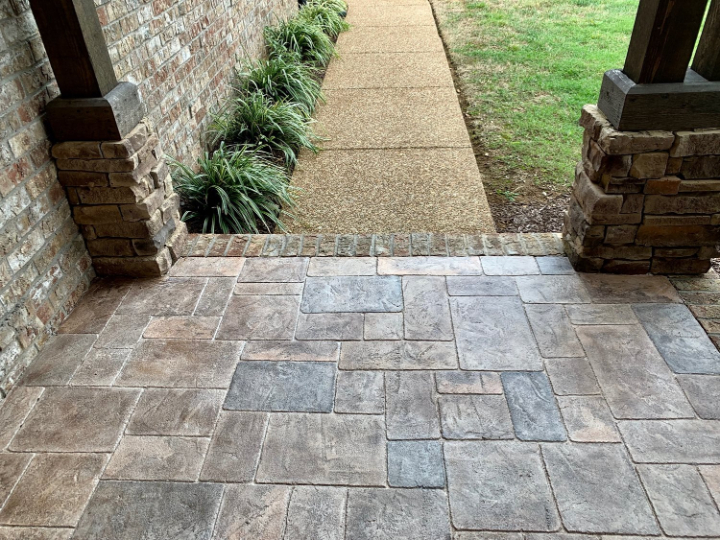 sunstone entryway in Austin, Tx