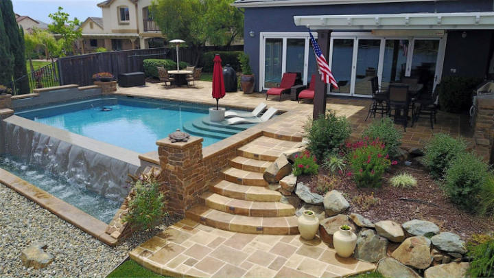 sunstone pool deck in Austin, Tx